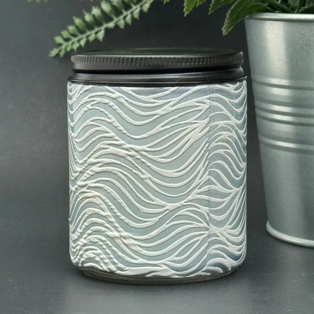 BBW Hibiscus Waterfall White Barn Bath & Body Works Mason Jar Single Wick Candle - Picture 2 of 10